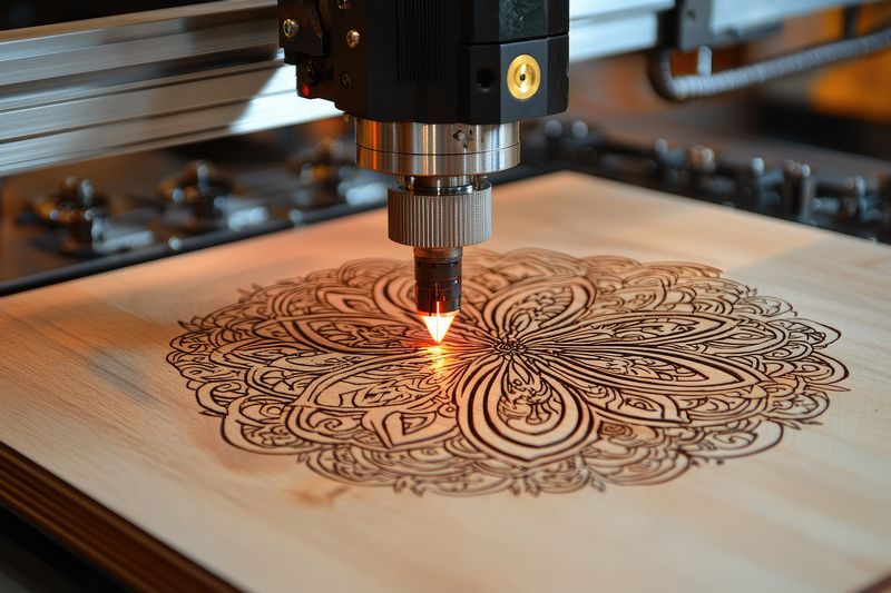 Gravure laser sur bois