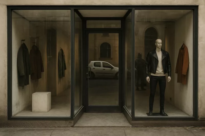 Vitrine de magasin professionnel sur mesure en acier et verre, devanture de boutique pour rue passante à Istres, réalisée par la ferronnerie et métallerie FIMSAI