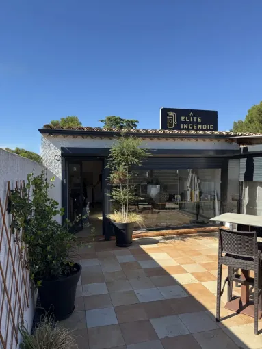 Réalisation d'une enseigne de magasin pour la sécurité incendie à Saint-Mitre-les-Ramparts, Châteauneuf-les-Martigues, FIMSAI